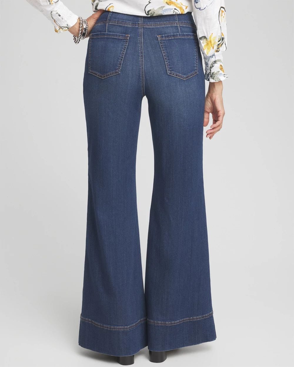 【HI FI FNK】(W) Encho Brushed Flare Jeans High Rise Sexy Flare W/ Wide 2 Button Waistband